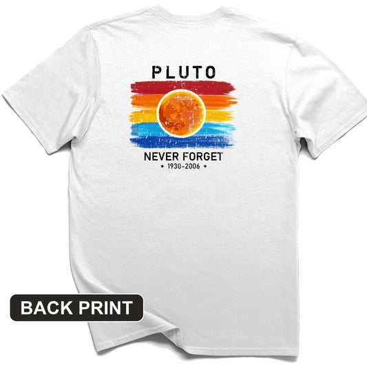 Pluto Never Forget Back Print T-Shirt