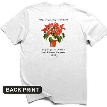 Pointsettias Back Print T-Shirt