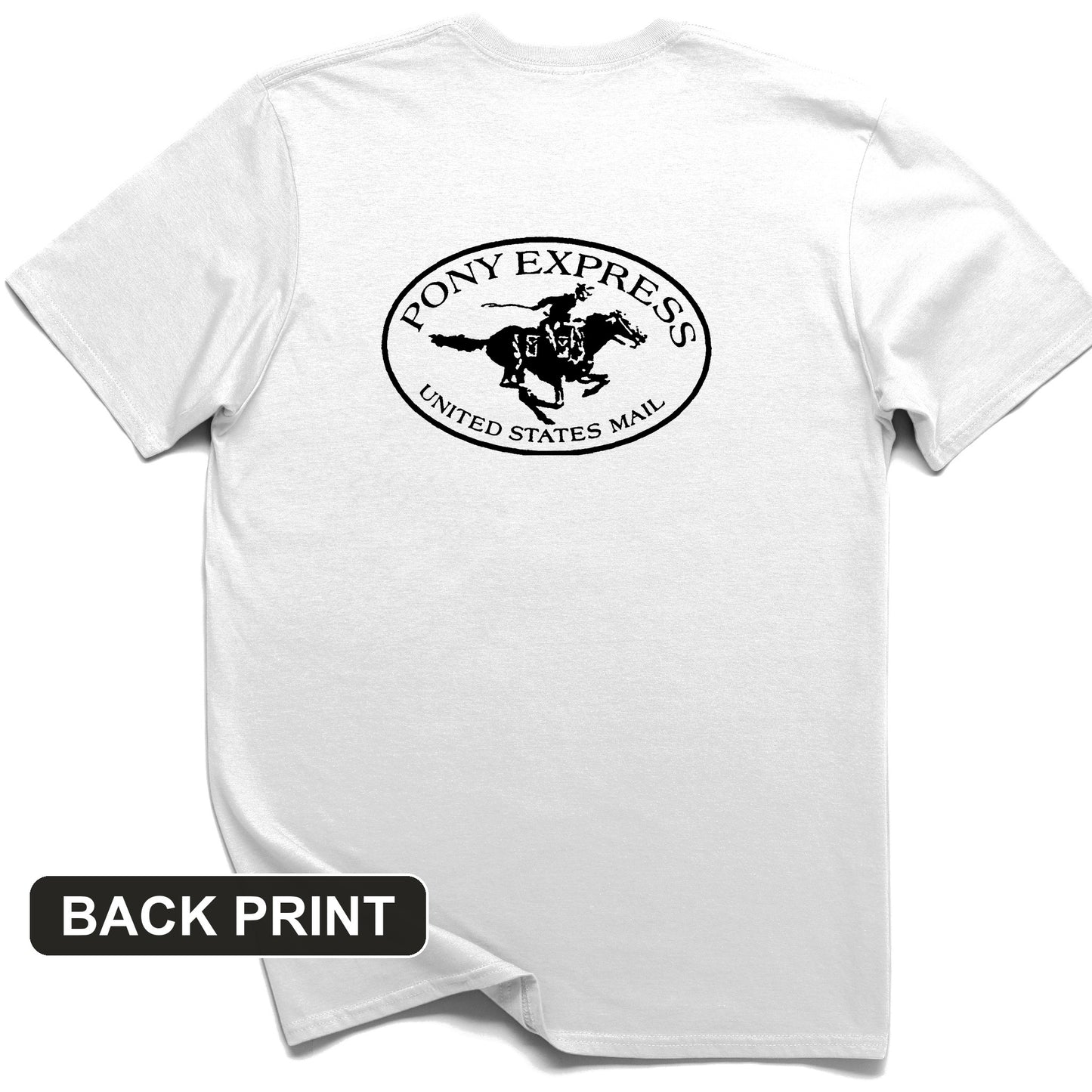 Pony Express Back Print T-Shirt