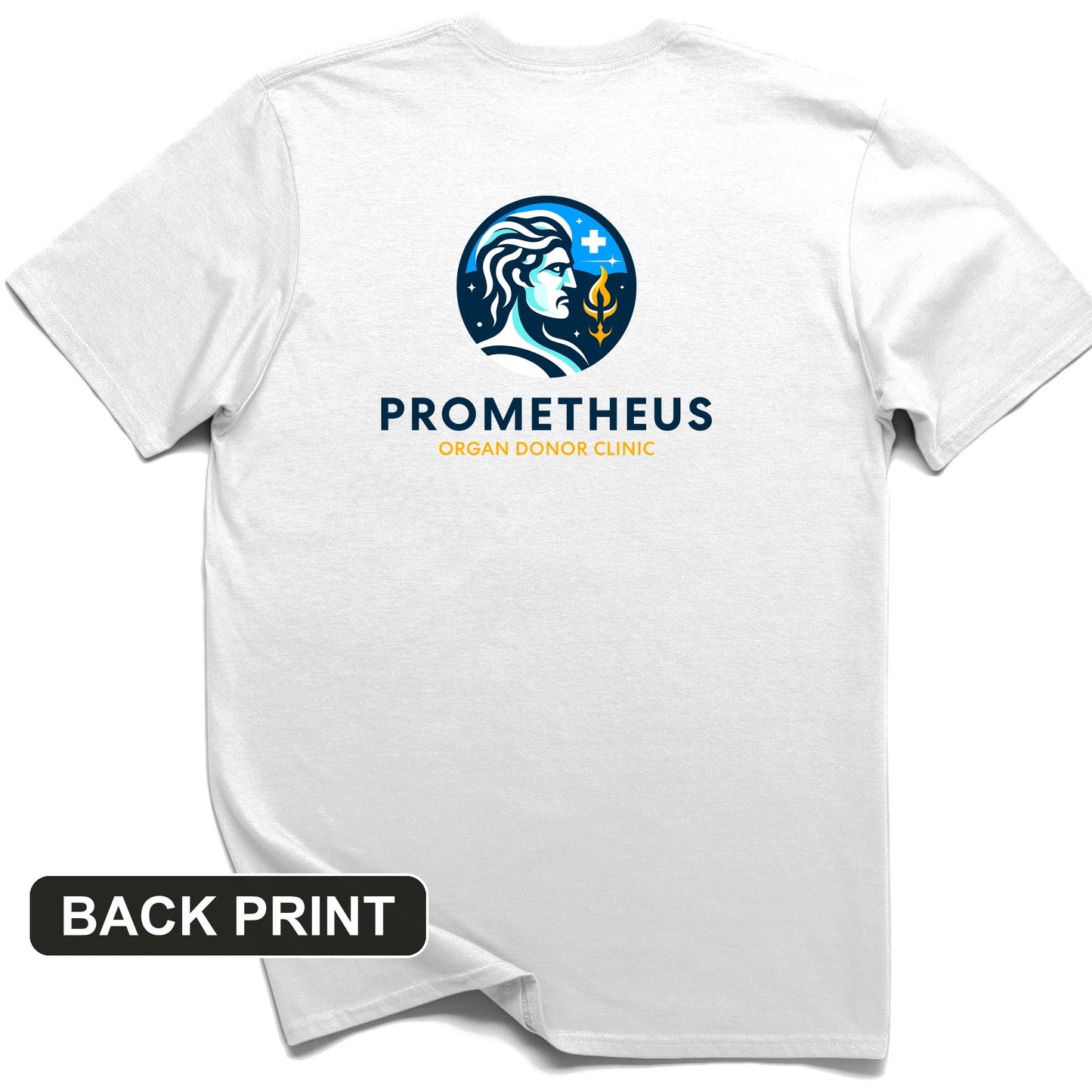 Prometheus Organ Donor Clinic Back Print T-Shirt