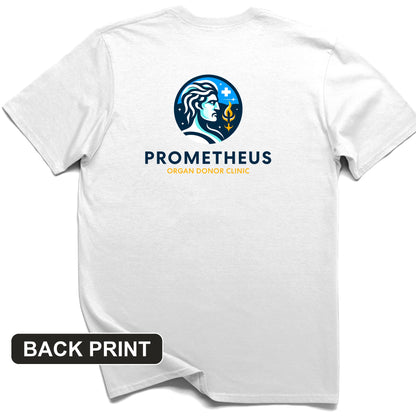 Prometheus Organ Donor Clinic Back Print T-Shirt