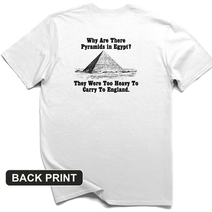 Pyramids in Egypt Back Print T-Shirt