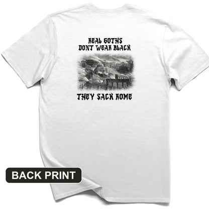 Real Goths Back Print T-Shirt