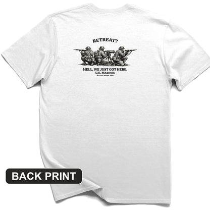 Retreat Hell Back Print T-Shirt
