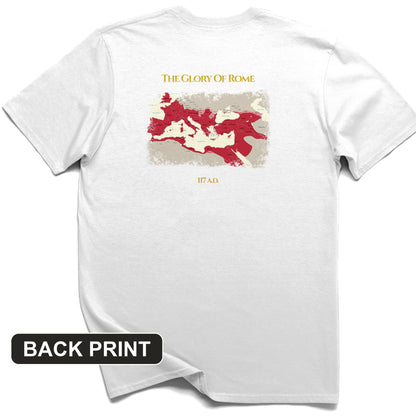 Roman Empire Map Back Print T-Shirt