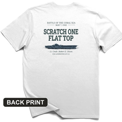Scratch One Flat Top Back Print T-Shirt