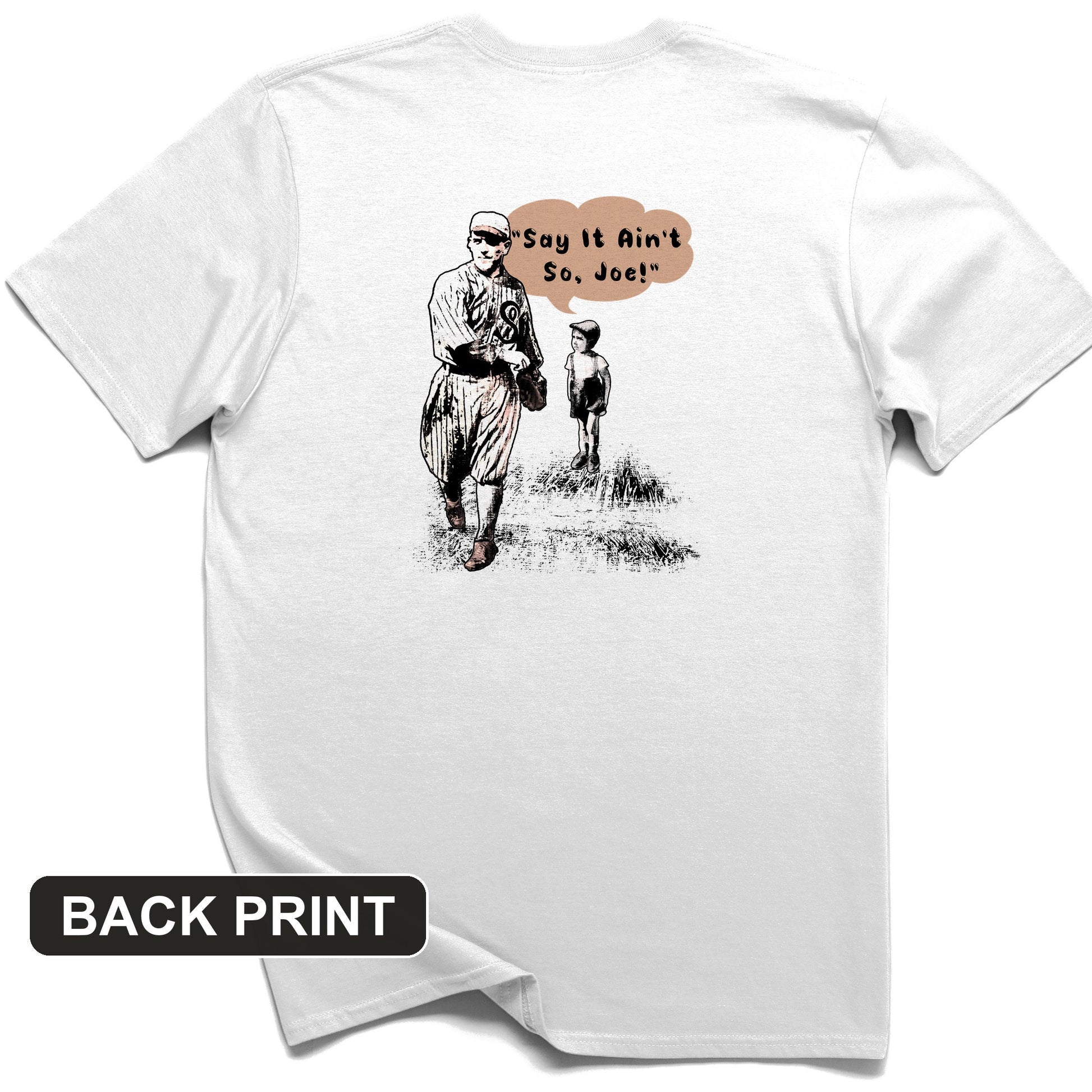 Shoeless Joe Jackson Back Print T-Shirt