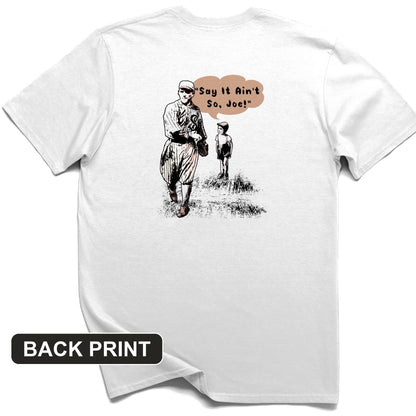 Shoeless Joe Jackson Back Print T-Shirt