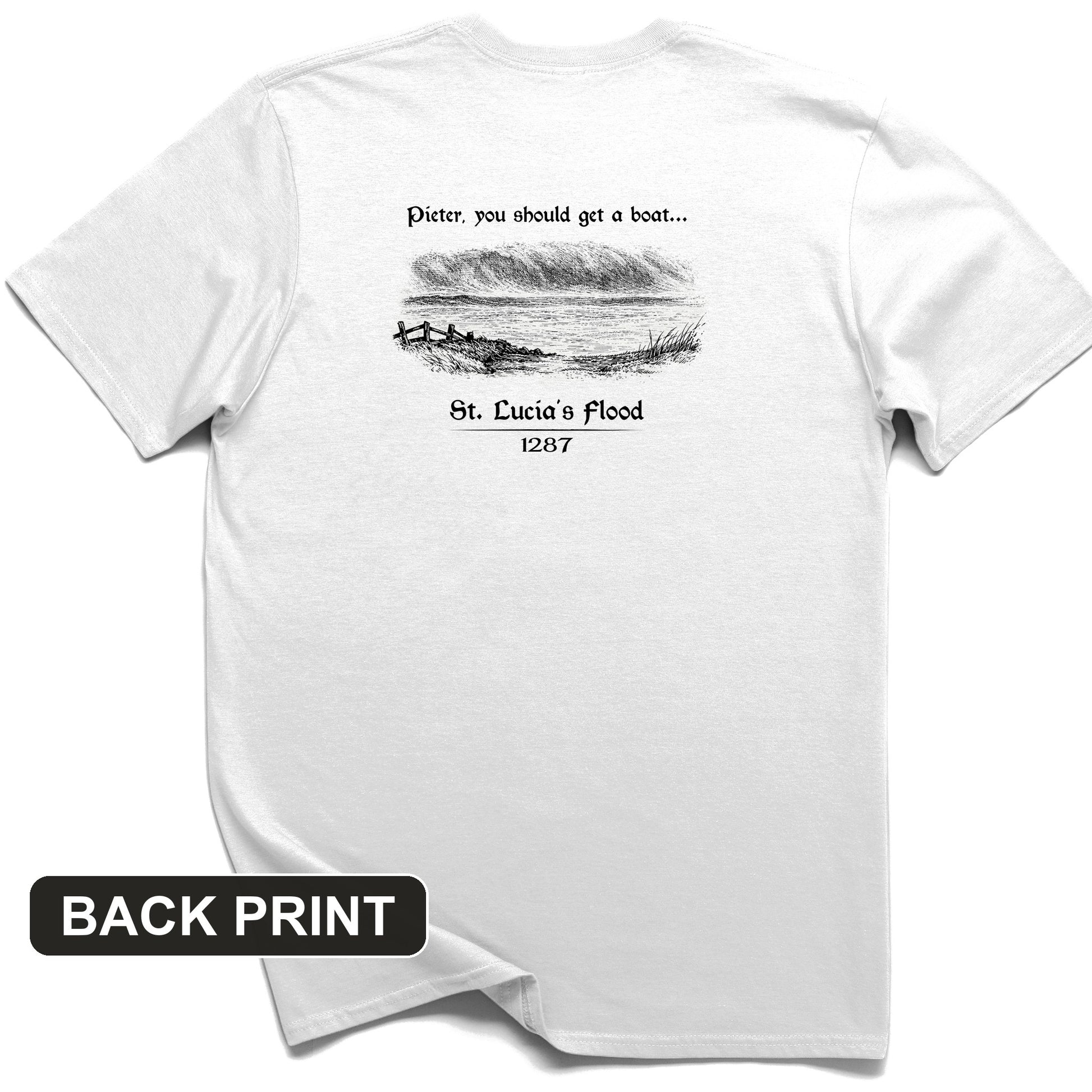 St Lucia Flood Back Print T-Shirt