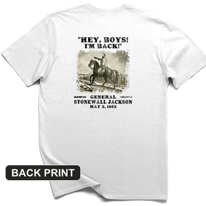 Stonewall Jackson Back Print T-Shirt