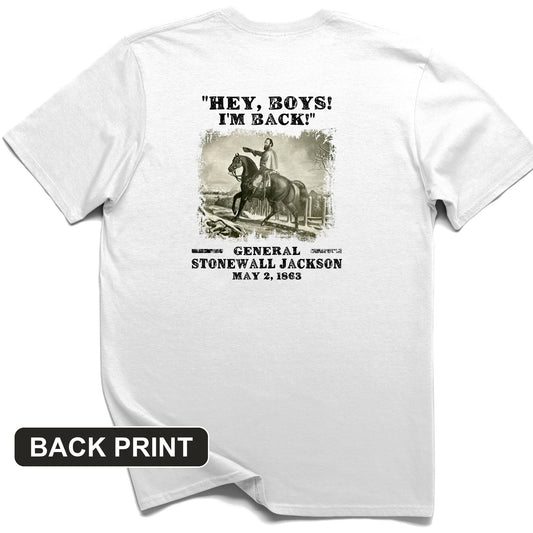 Stonewall Jackson Back Print T-Shirt