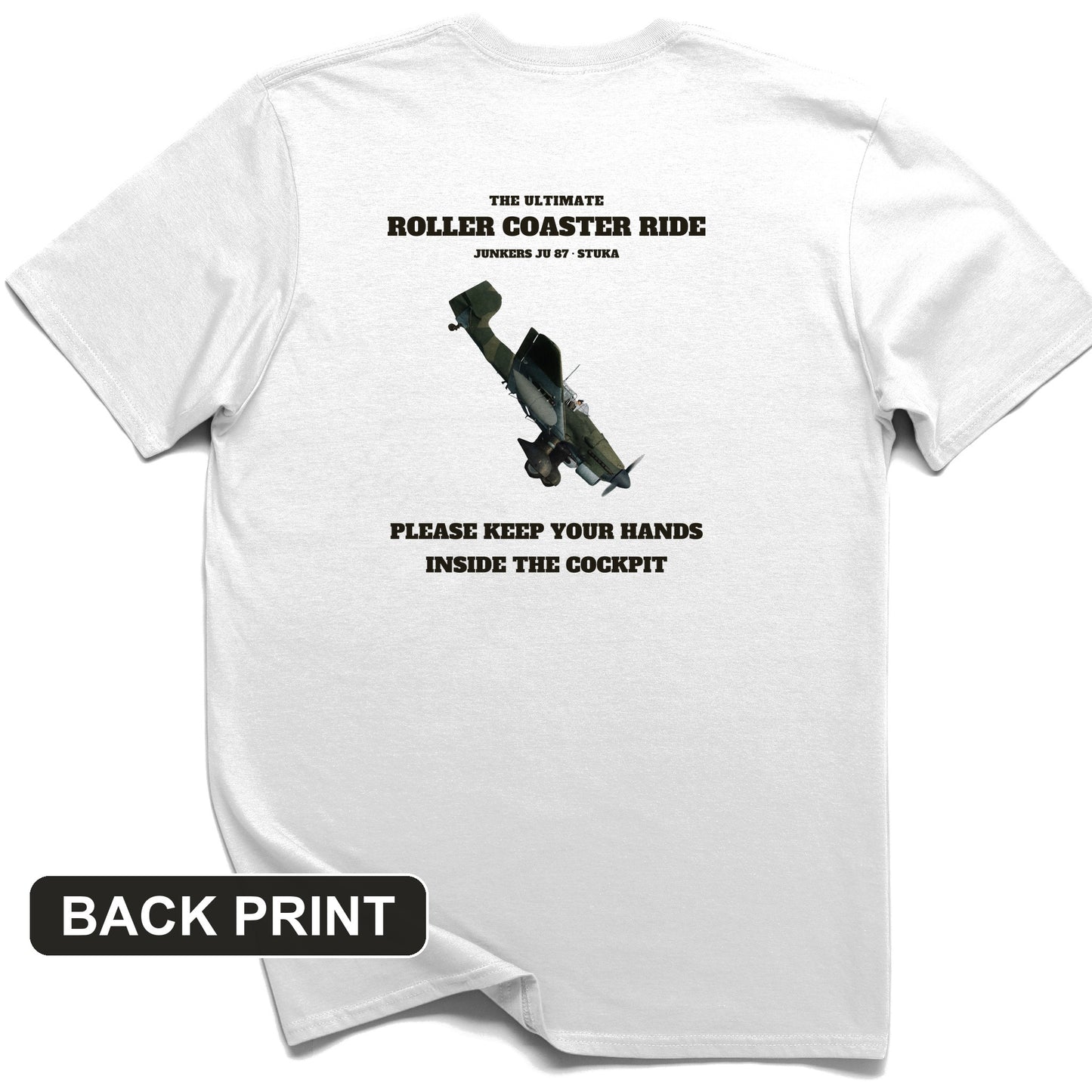 Stuka Roller Coaster Ride Back Print T-Shirt