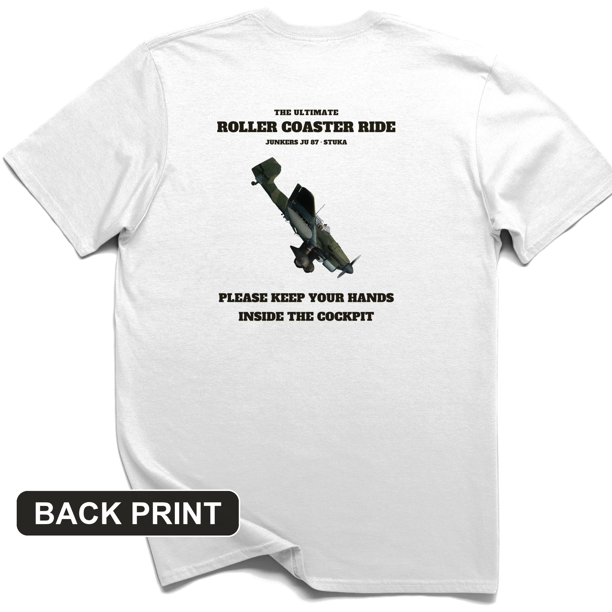 Stuka Roller Coaster Ride Back Print T-Shirt