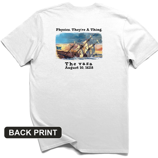 Swedish Flagship Sank On Launch Back Print T-Shirt