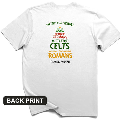 Thanks Pagans Back Print T-Shirt