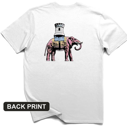 The Elephant And The Castle Back Print T-Shirt