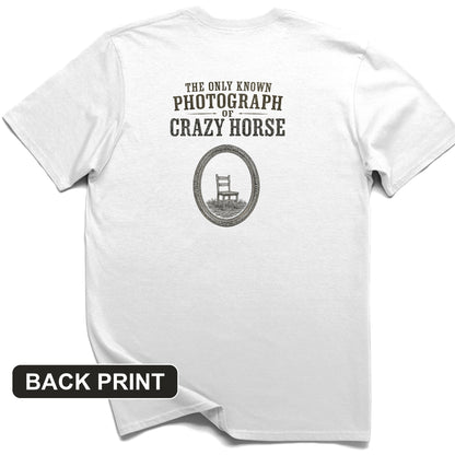 The Only Known Photograph of Crazy Horse Back Print T-Shirt
