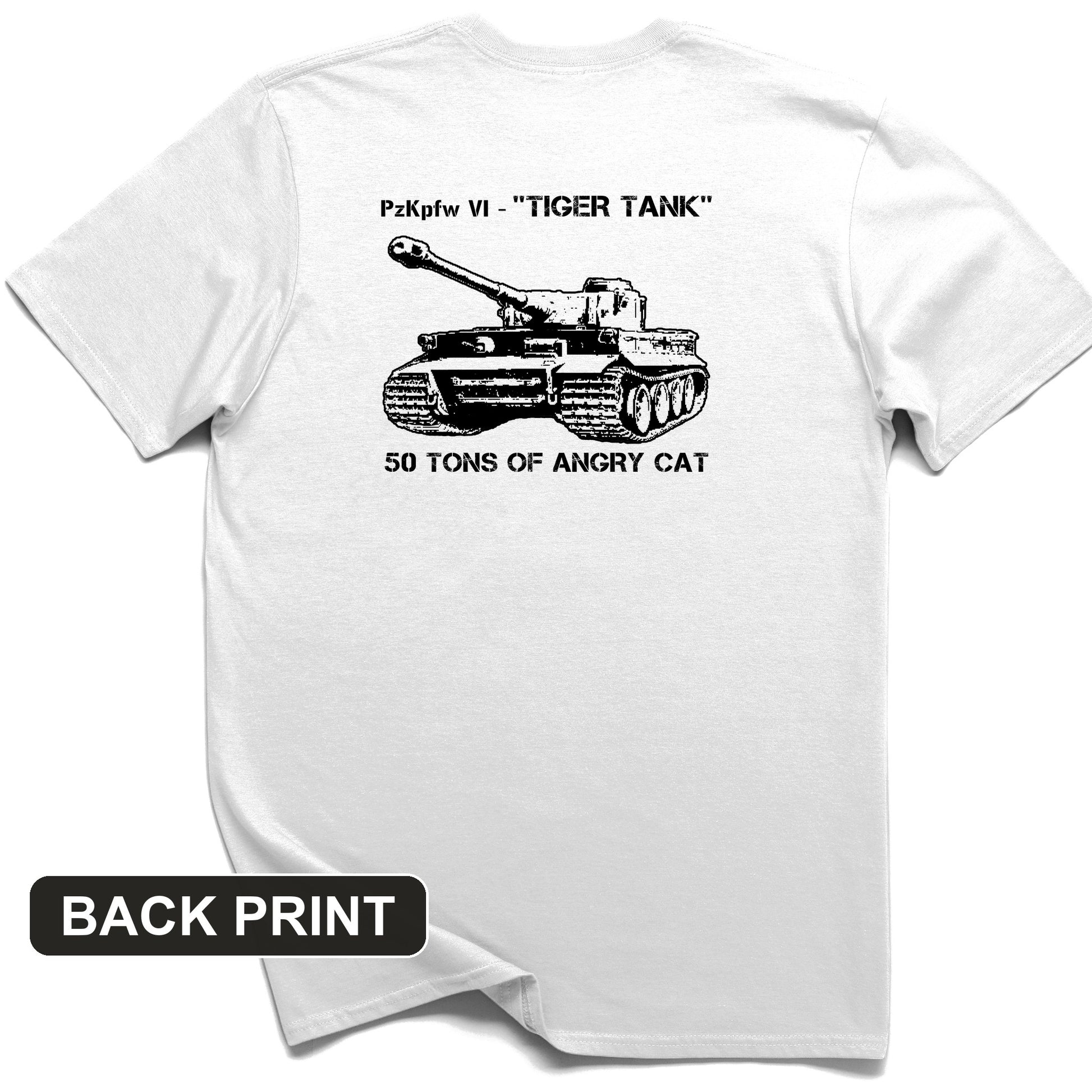 Tiger Tank Back Print T-Shirt