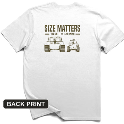 Tiger vs Sherman Back Print T-Shirt