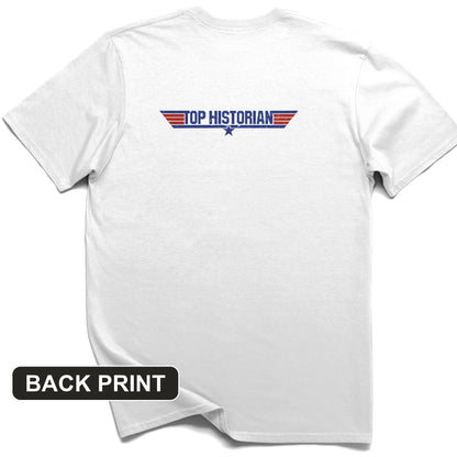 Top Historian Back Print T-Shirt