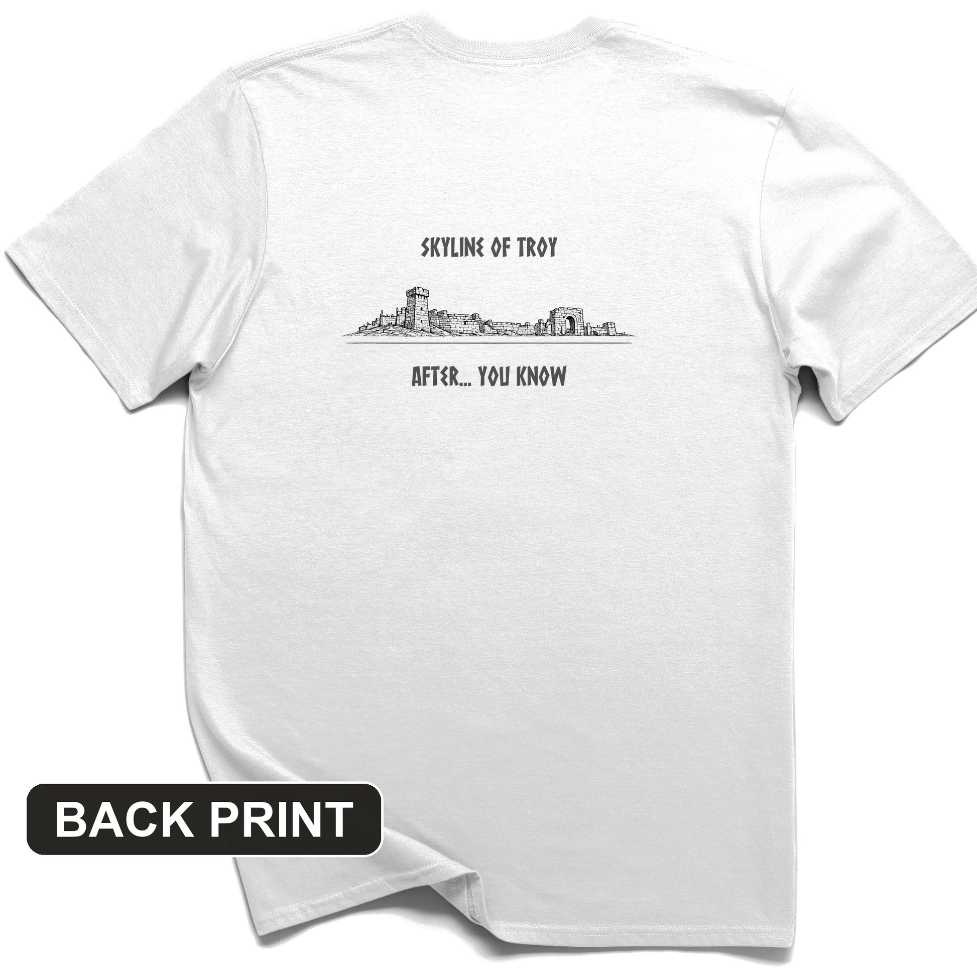 Troy Skyline Back Print T-Shirt
