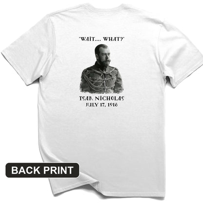 Tsar Nicholas II Back Print T-Shirt