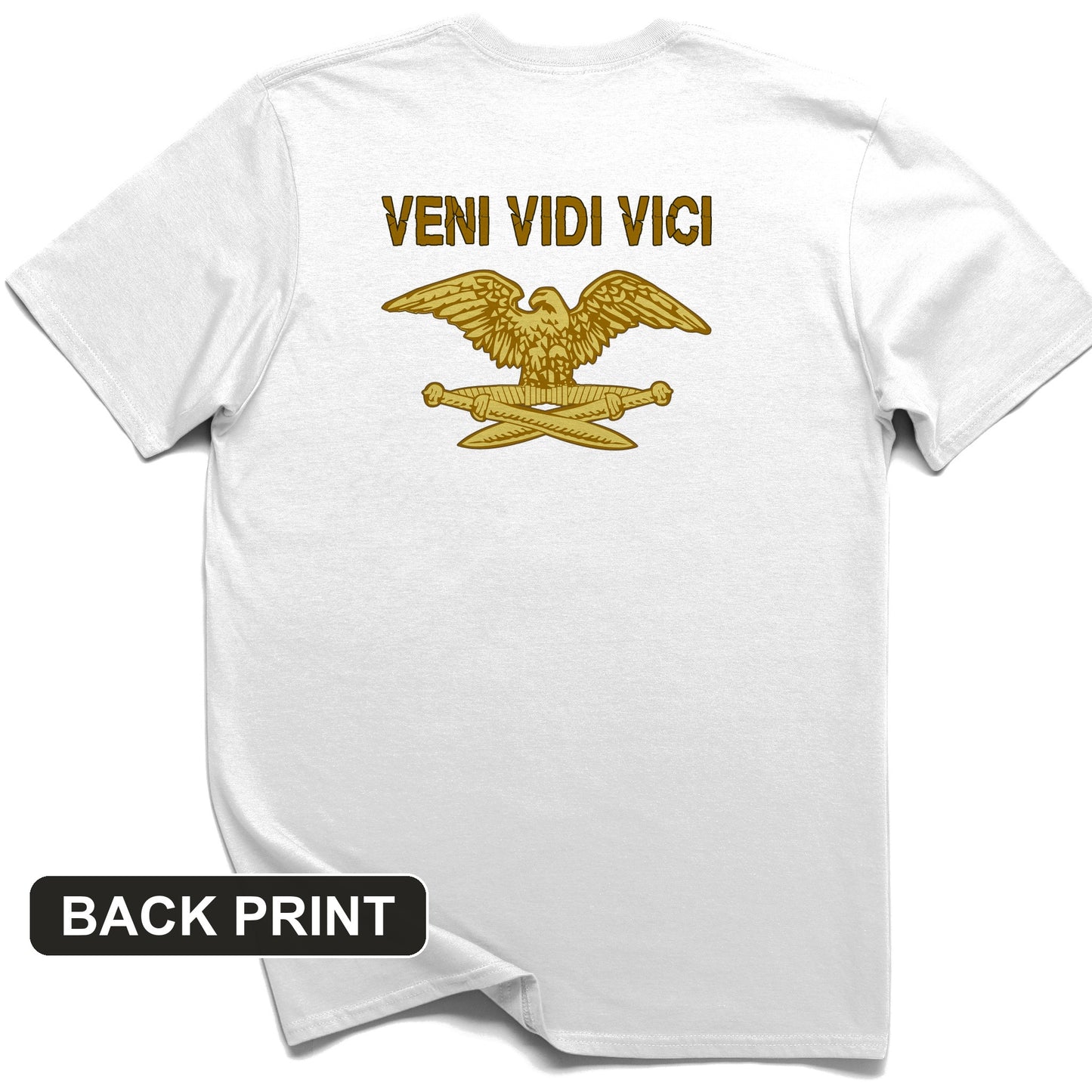 Veni Vidi Vici Back Print T-Shirt
