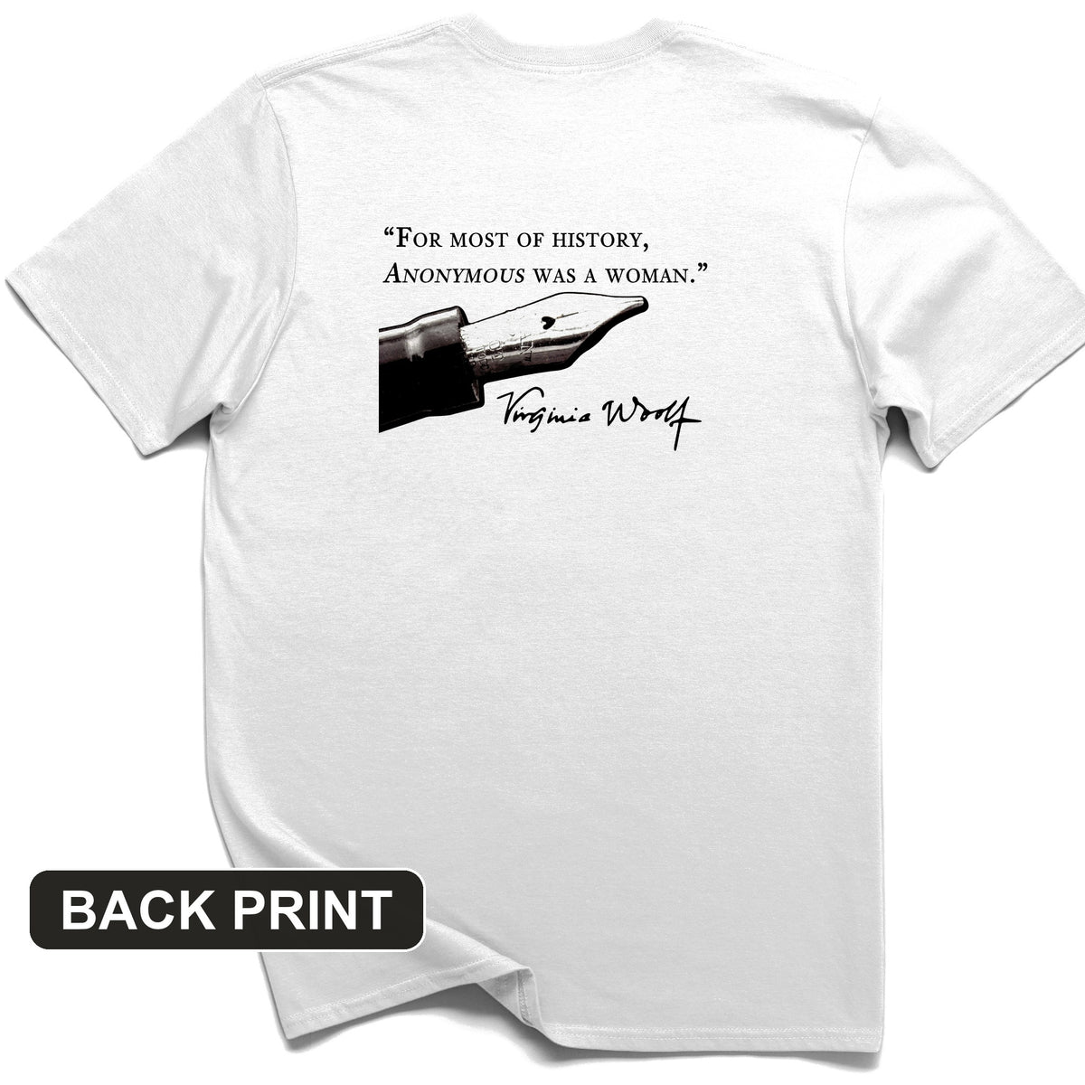 Virginia Woolf Back Print T-Shirt