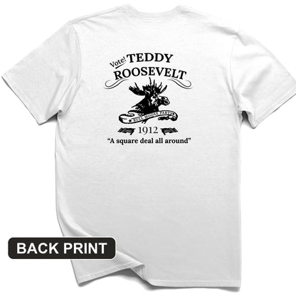 Vote Teddy Back Print T-Shirt