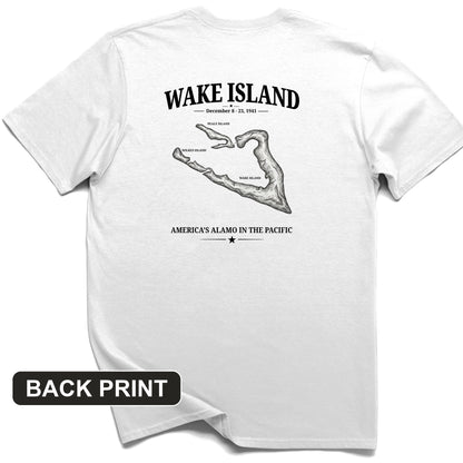 Wake Island - Alamo Back Print T-Shirt
