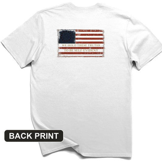 We Hold These Truths Back Print T-Shirt