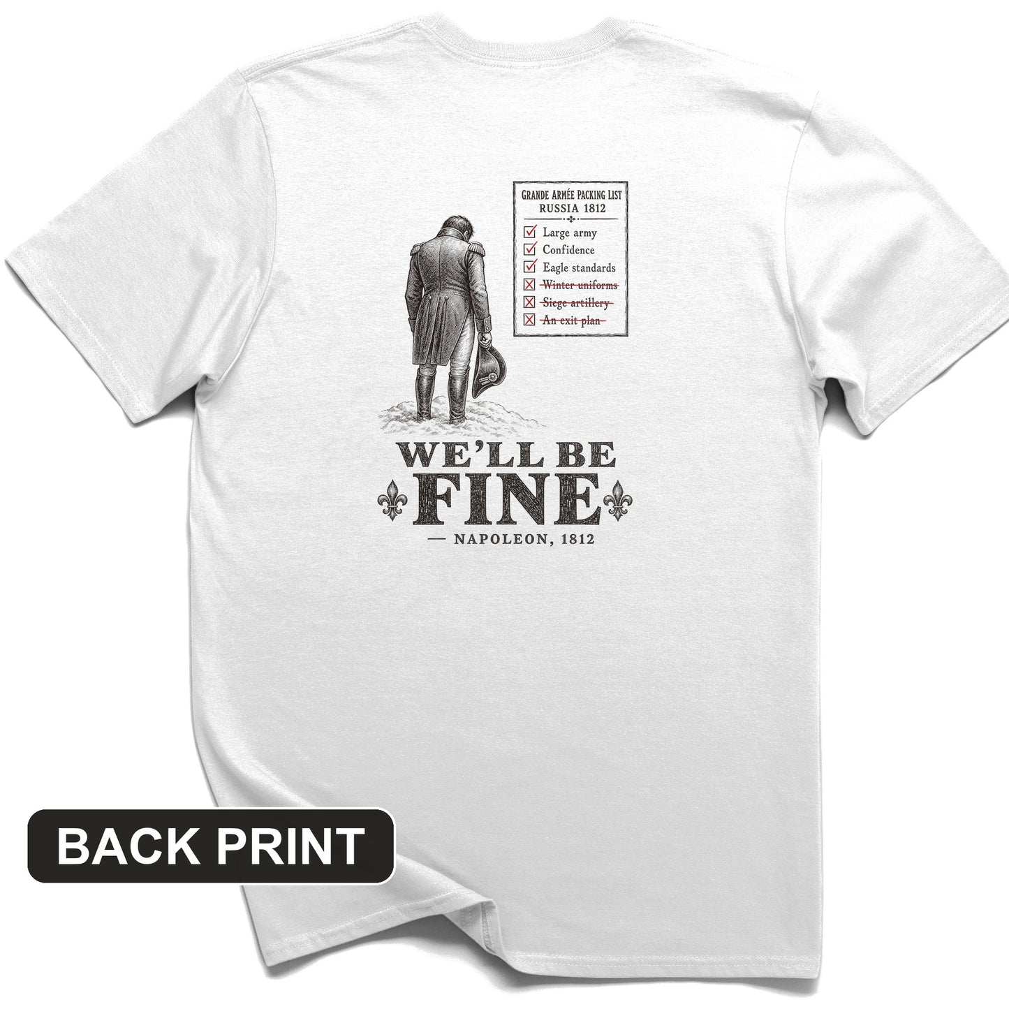 We'll Be Fine Back Print T-Shirt