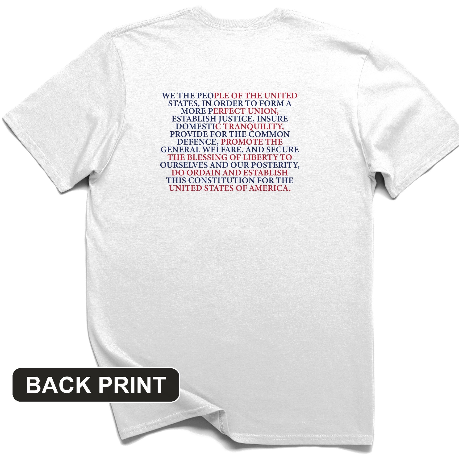 We The People Flag Back Print T-Shirt