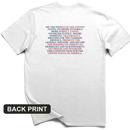 We The People Flag Back Print T-Shirt