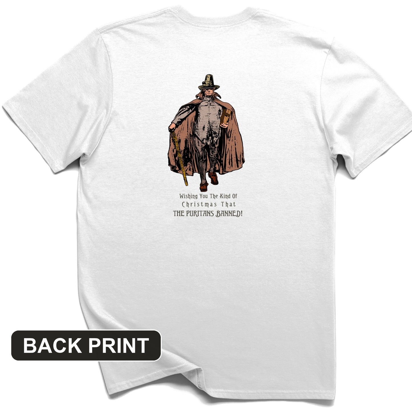 Wishing You The Christmas Back Print T-Shirt
