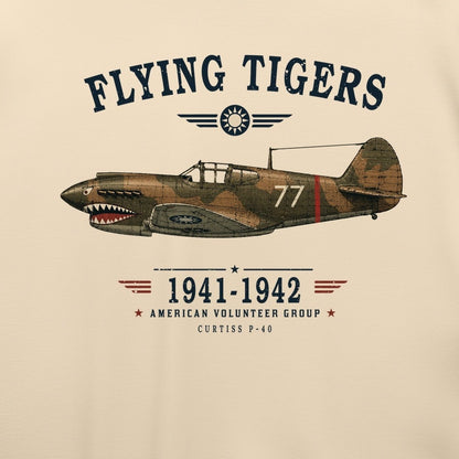 Flying Tigers T-Shirt — print detail close-up
