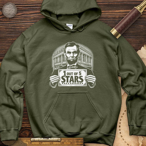 1 Out Of 5 Stars Hoodie Military Green / S