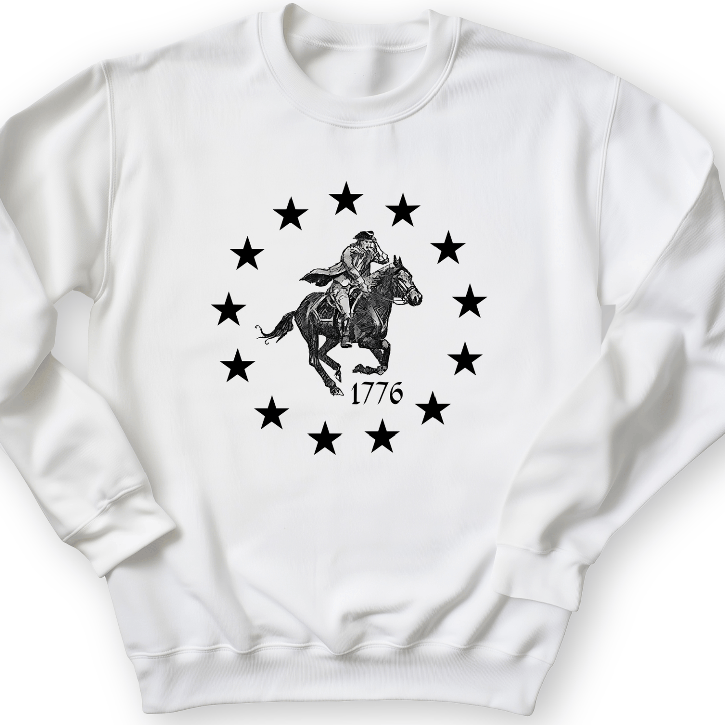 1776 Crewneck White / S