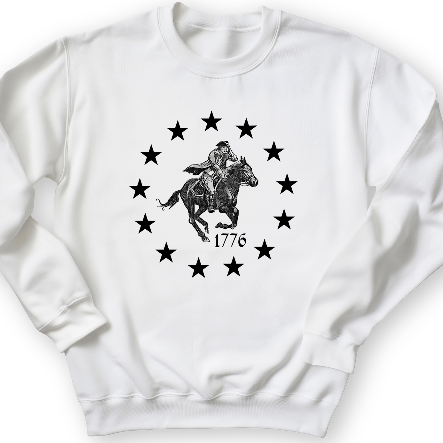 1776 Crewneck White / S