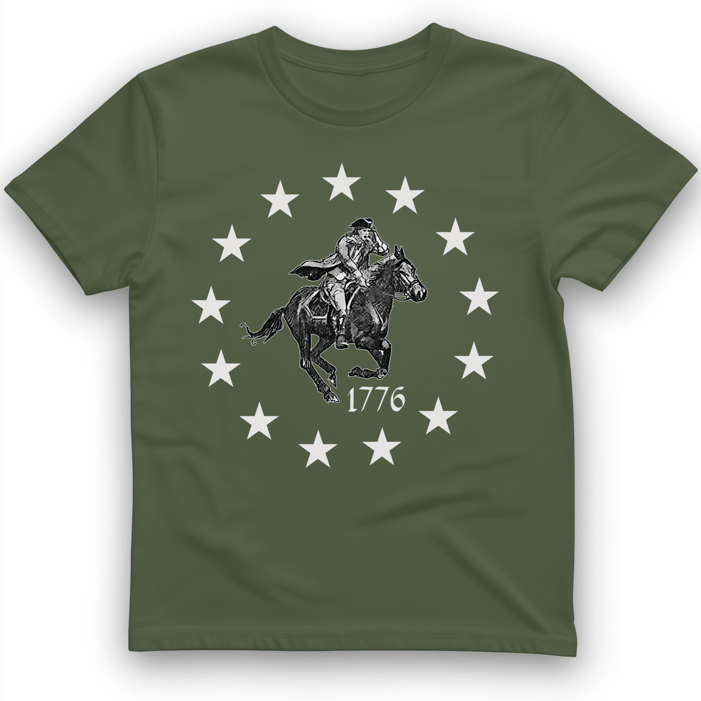 1776 T-Shirt Military Green / S