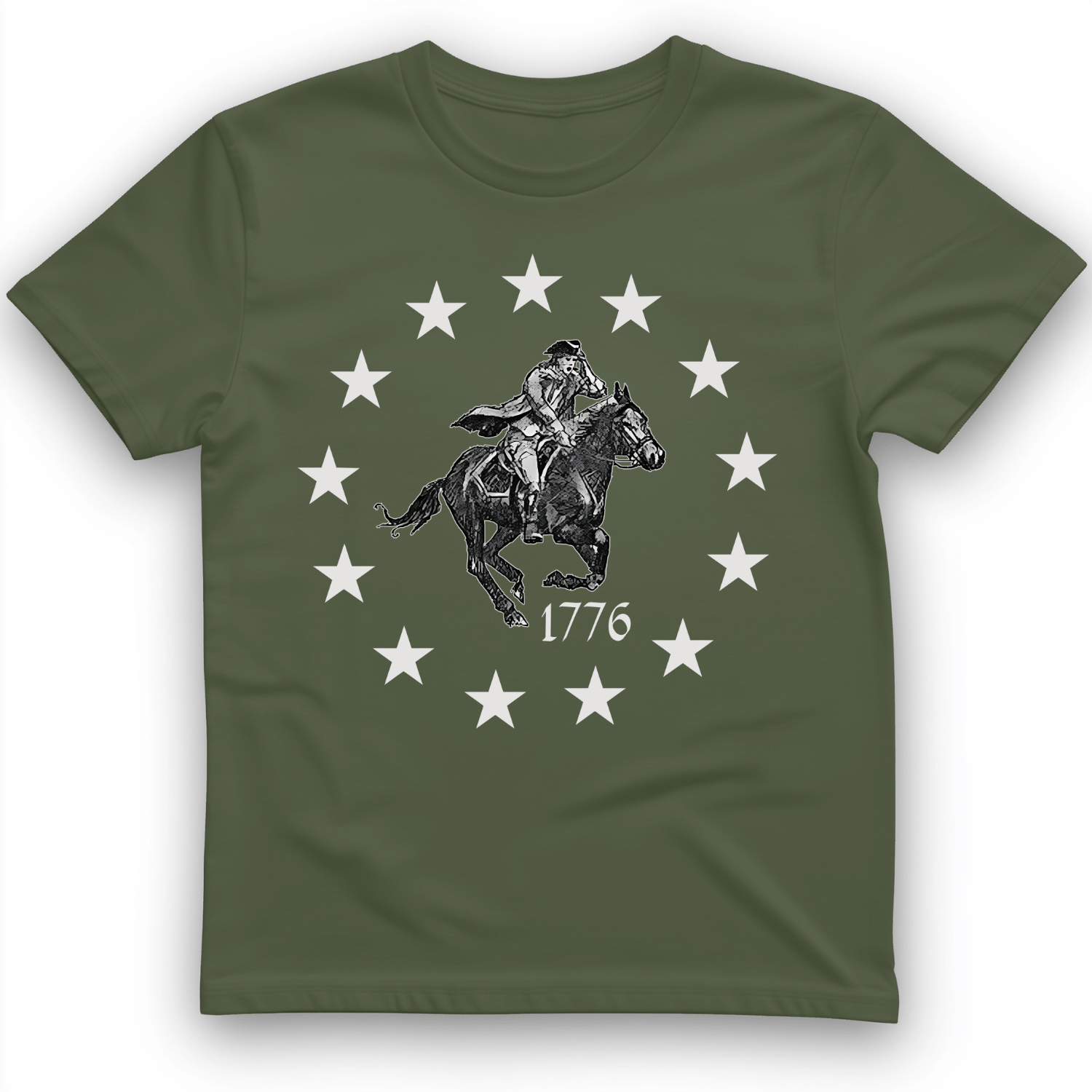 1776 T-Shirt Military Green / S