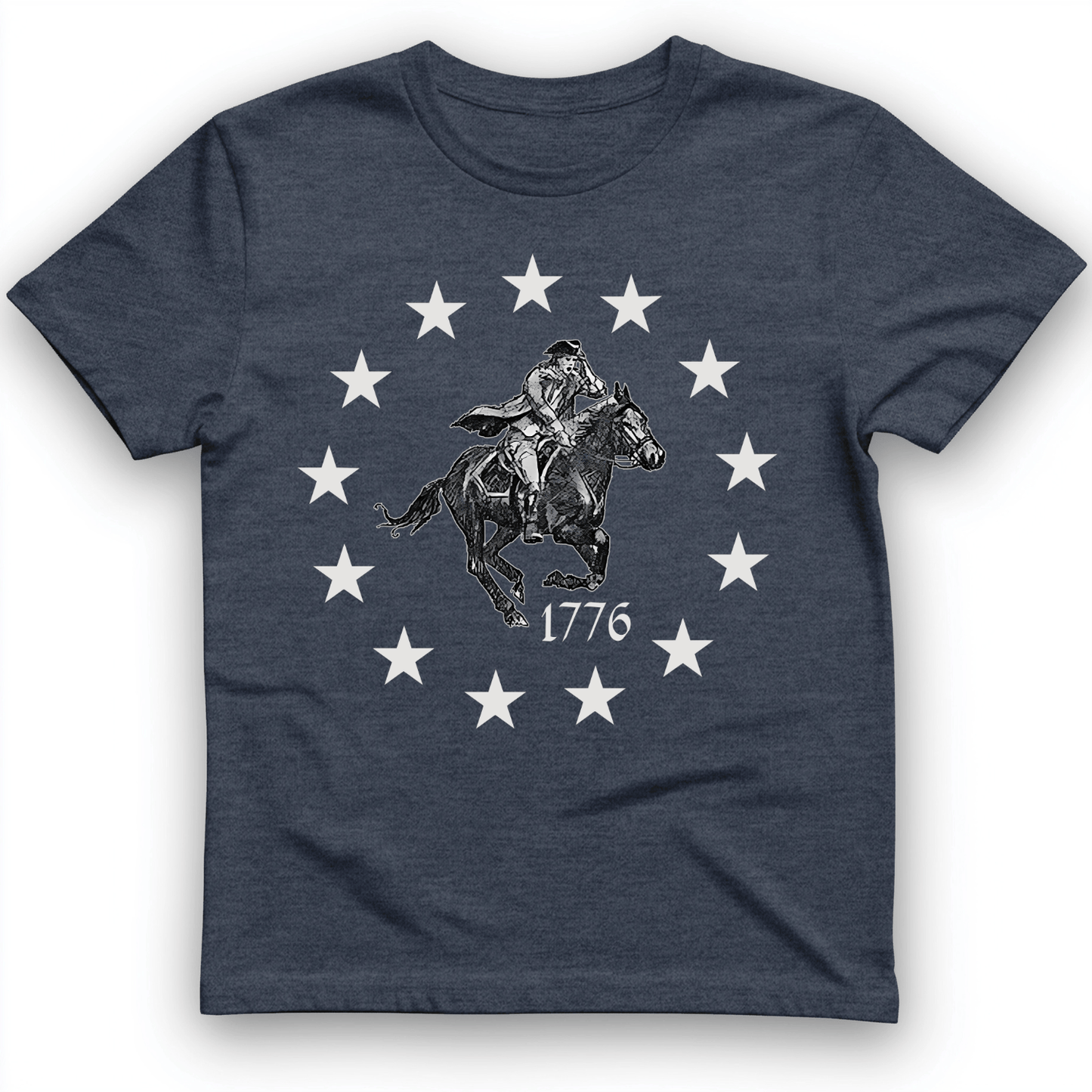 1776 T-Shirt Heather Navy / S