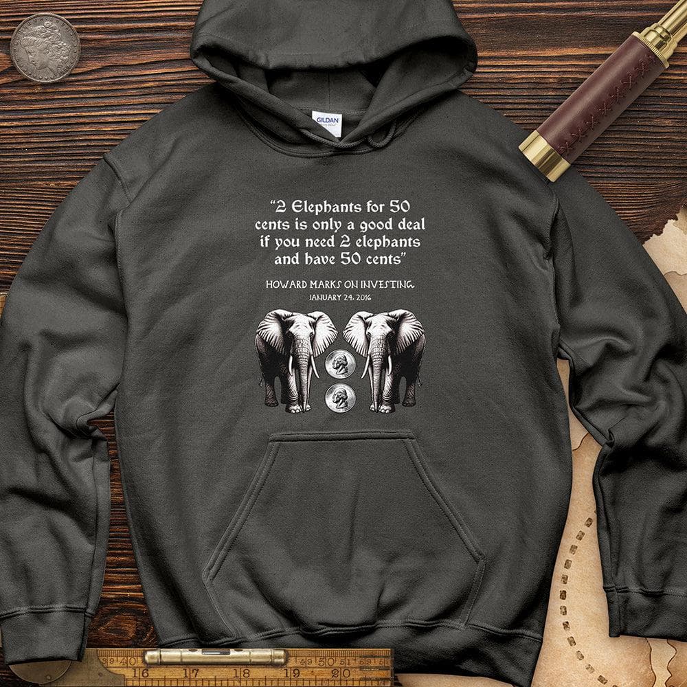 2 Elephants for 50 Cents Hoodie