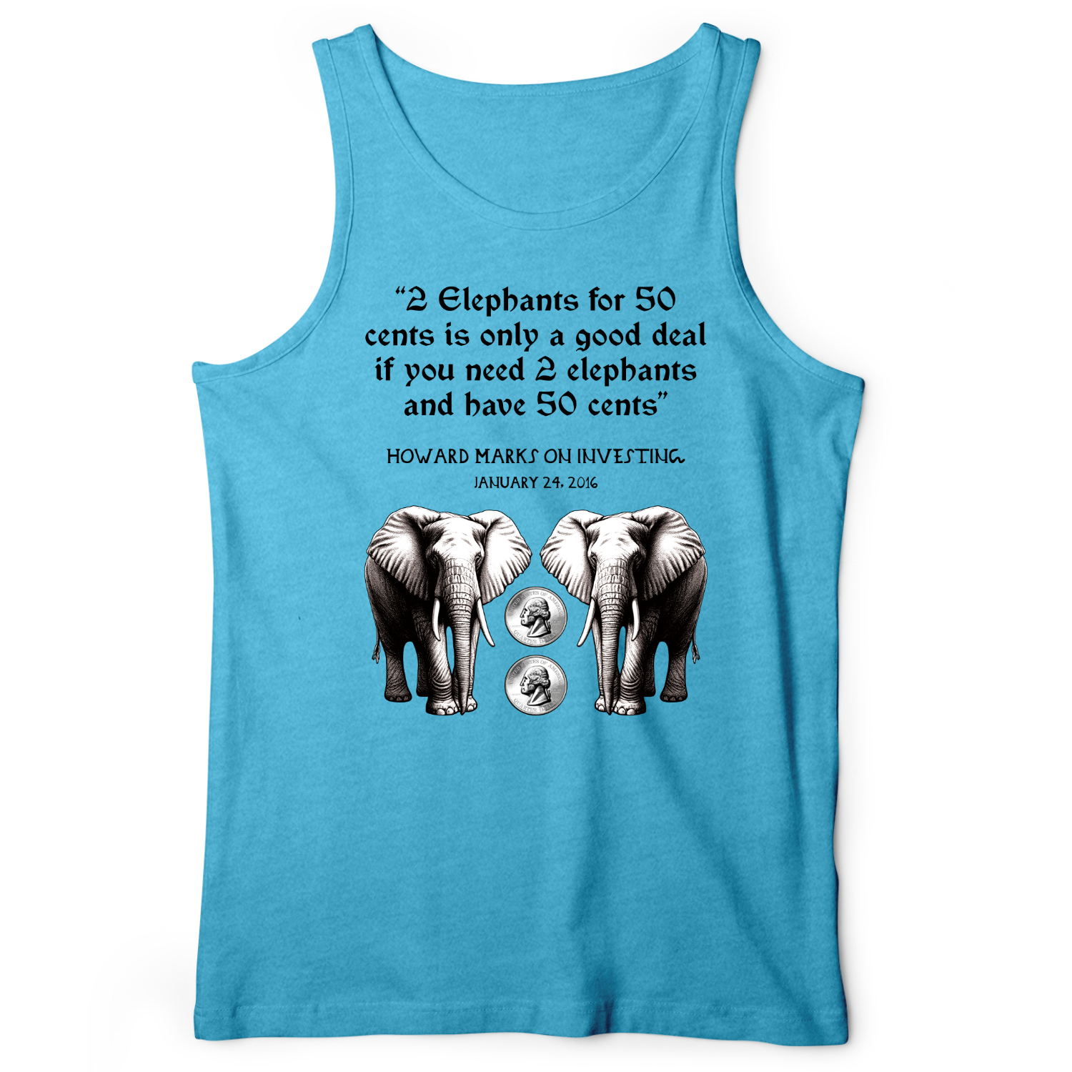 2 Elephants for 50 Cents Tank