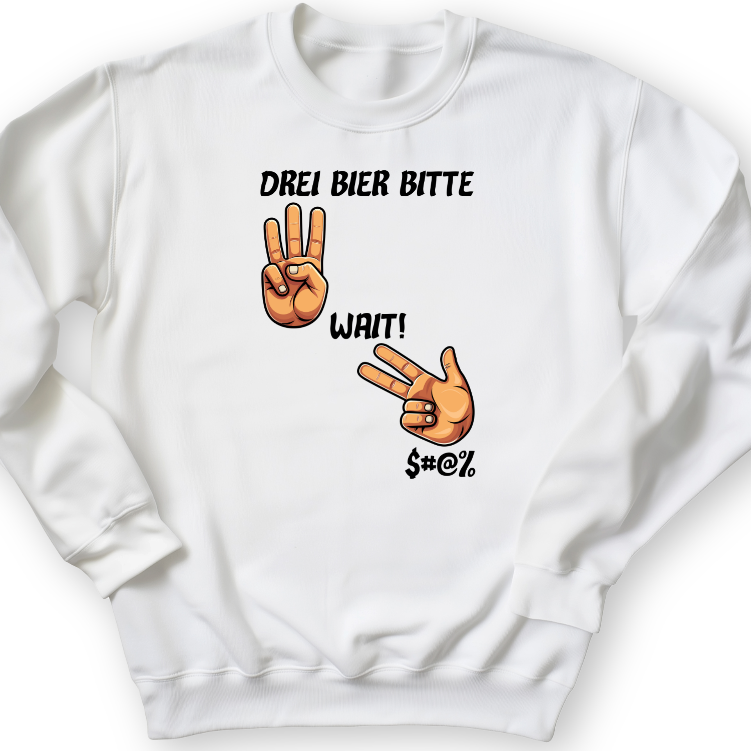 3 Beers Crewneck White / S