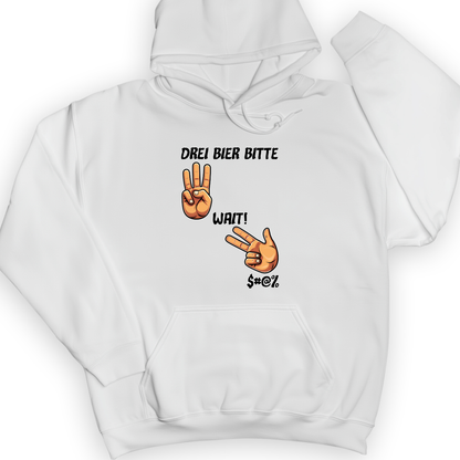 3 Beers Hoodie White / S