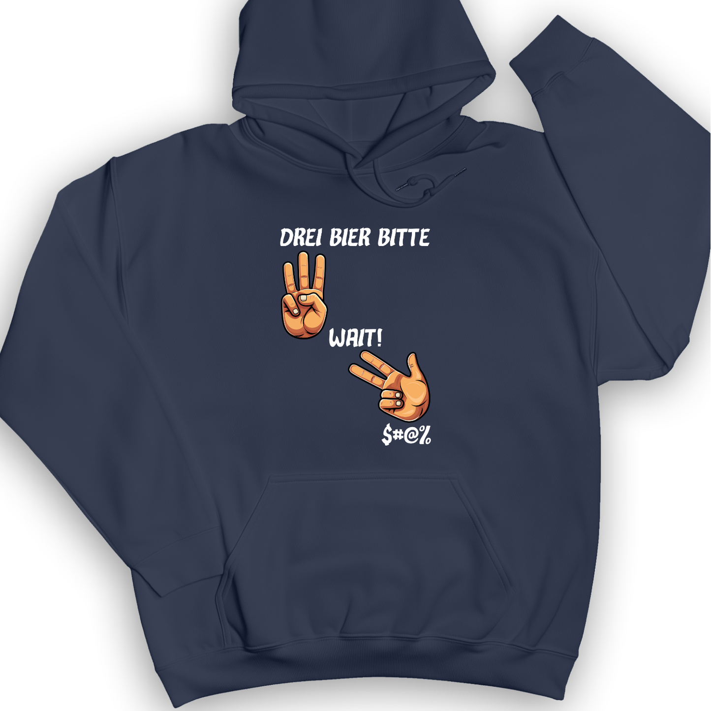 3 Beers Hoodie Navy / S