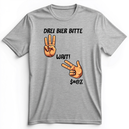 3 Beers Premium Tee Athletic Heather / S