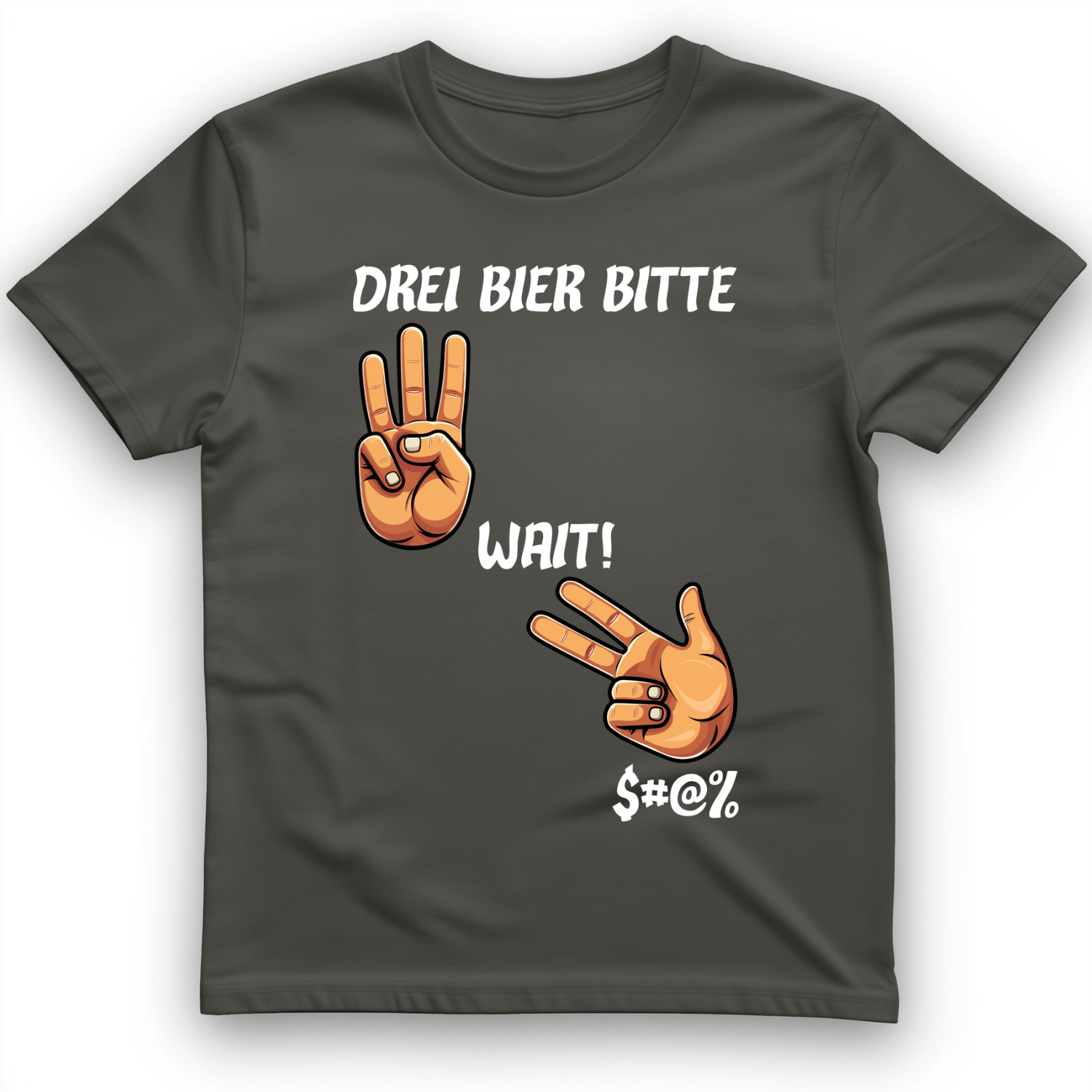 3 Beers T-Shirt Charcoal / S