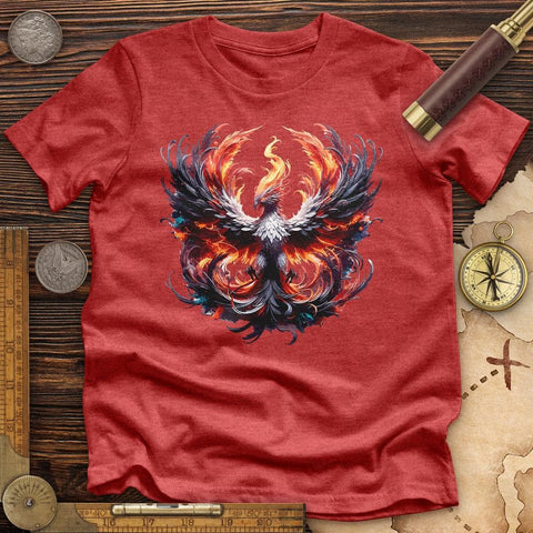 3D Phoenix High Quality Tee Heather Red / S